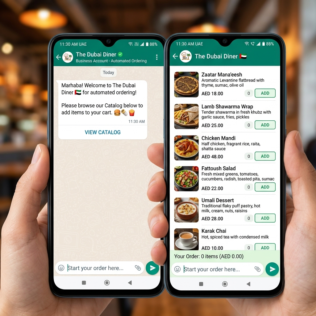 WhatsApp Order Automation for Restaurants and Small Shops in the UAE